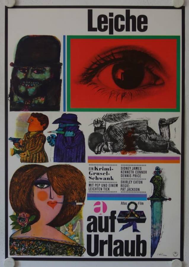 Leiche auf Urlaub originales deutsches Filmplakat